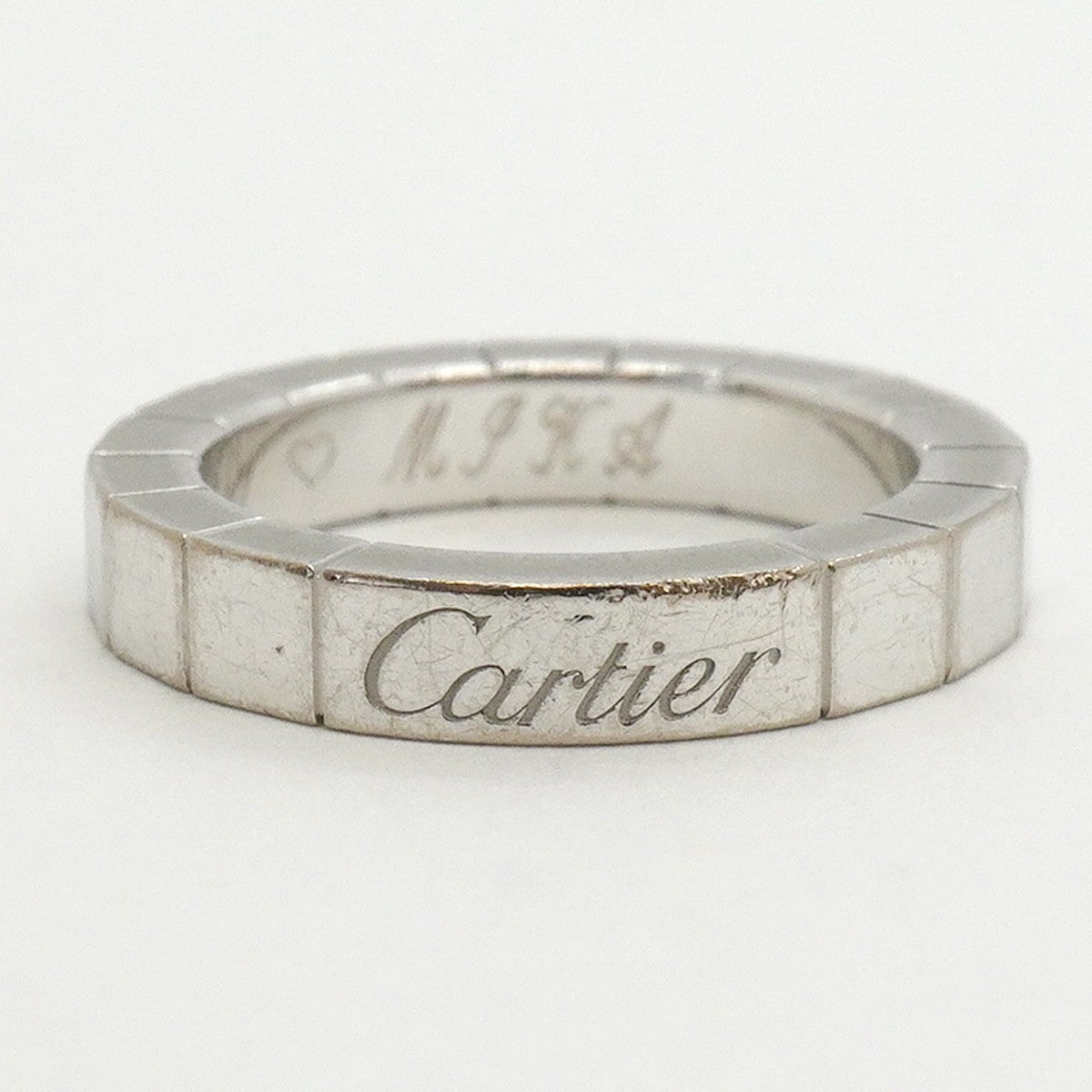【6jfb0869】カルティエ リング ラニエール K18WG ホワイトゴールド ＃44【中古】レディース