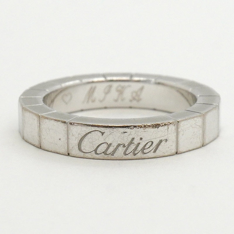 【6jfb0869】カルティエ リング ラニエール K18WG ホワイトゴールド ＃44【中古】レディース