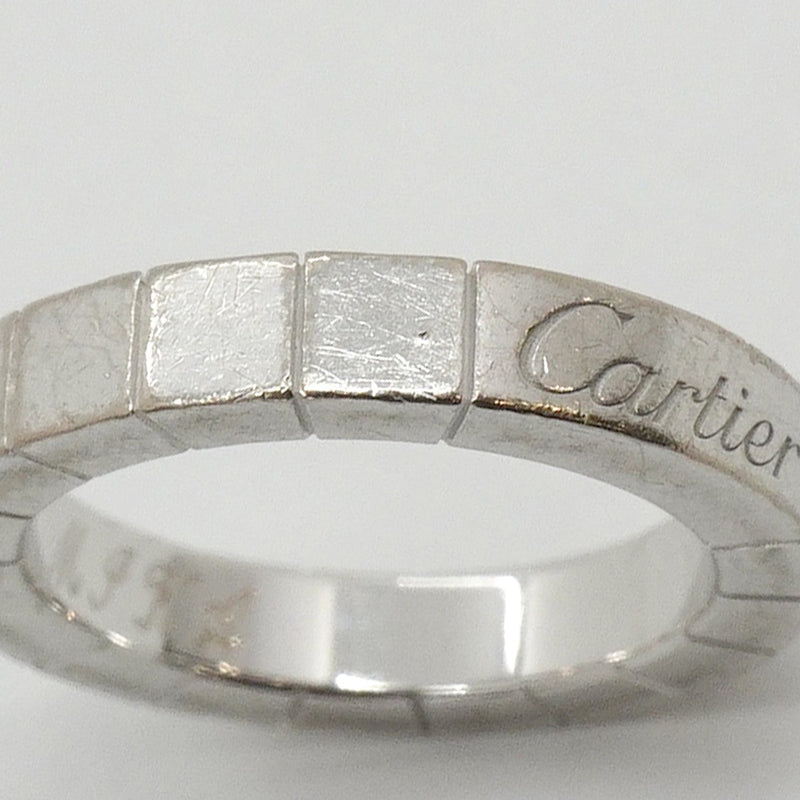 【6jfb0869】カルティエ リング ラニエール K18WG ホワイトゴールド ＃44【中古】レディース