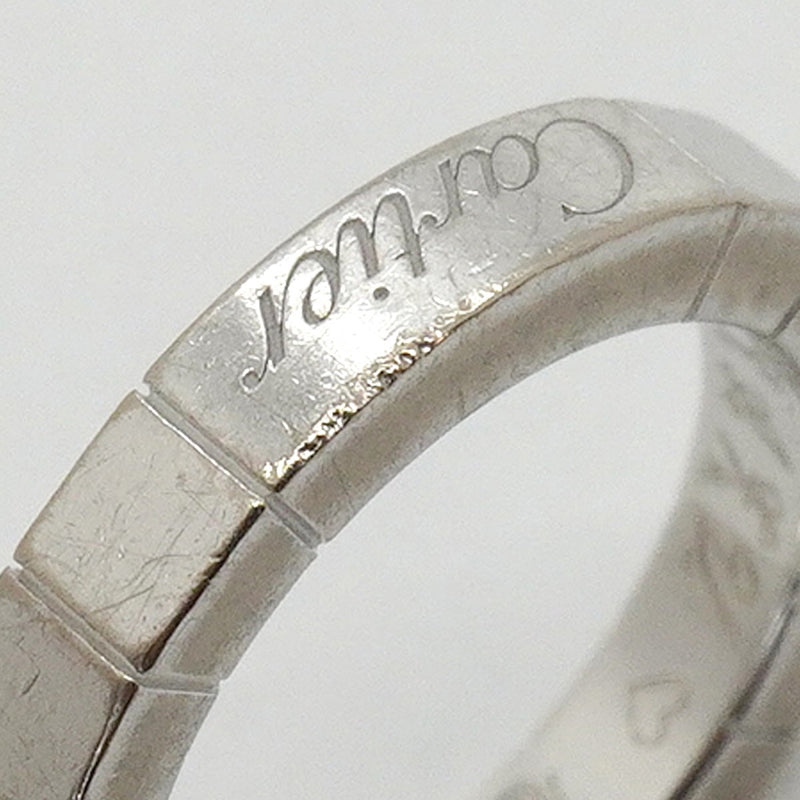 【6jfb0869】カルティエ リング ラニエール K18WG ホワイトゴールド ＃44【中古】レディース
