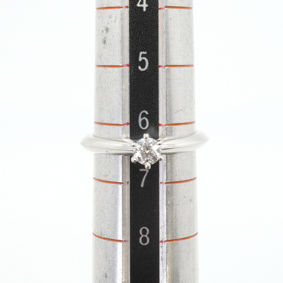 【6jfb0872】ティファニー リング ソリティア 1PD Pt950 プラチナ ダイヤモンド 6.5号【中古】レディース