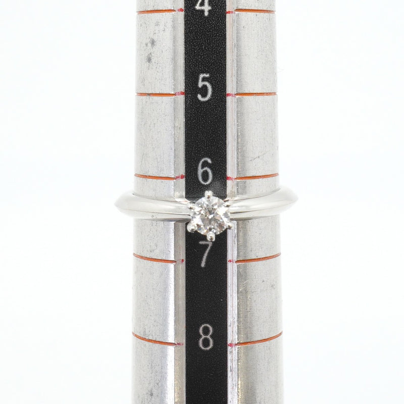 【6jfb0872】ティファニー リング ソリティア 1PD Pt950 プラチナ ダイヤモンド 6.5号【中古】レディース
