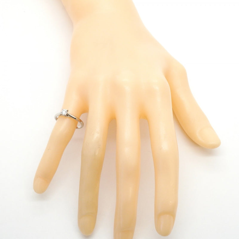 【6jfb0874】カルティエ リング ソリテール 1PD Pt950 プラチナ ダイヤモンド 0.24ct ＃51【中古】レディース