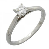 【6jfb0874】カルティエ リング ソリテール 1PD Pt950 プラチナ ダイヤモンド 0.24ct ＃51【中古】レディース