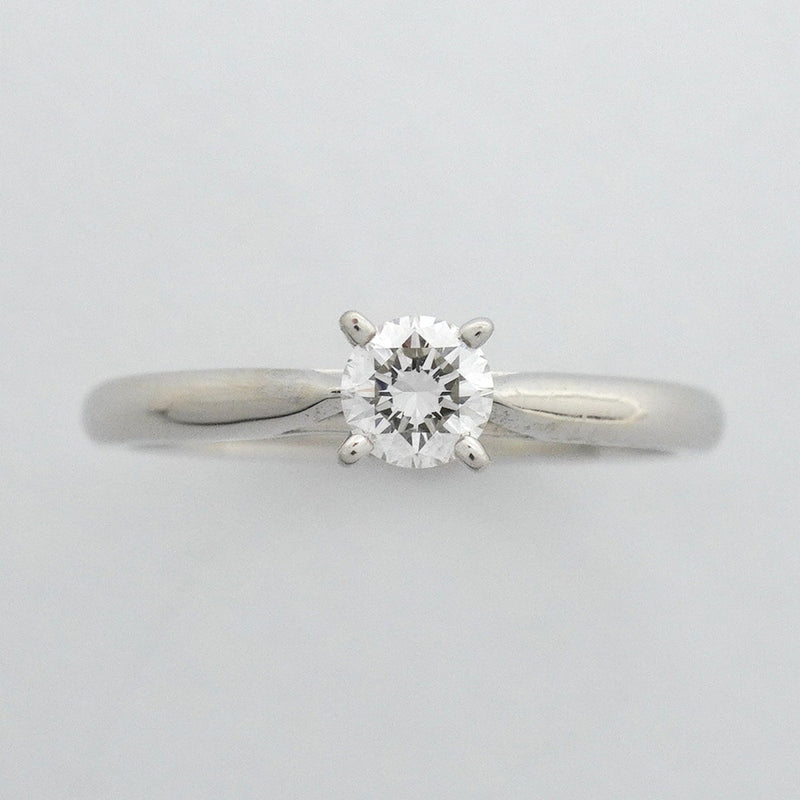 【6jfb0874】カルティエ リング ソリテール 1PD Pt950 プラチナ ダイヤモンド 0.24ct ＃51【中古】レディース
