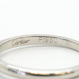 【6jfb0874】カルティエ リング ソリテール 1PD Pt950 プラチナ ダイヤモンド 0.24ct ＃51【中古】レディース