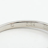 【6jfb0874】カルティエ リング ソリテール 1PD Pt950 プラチナ ダイヤモンド 0.24ct ＃51【中古】レディース