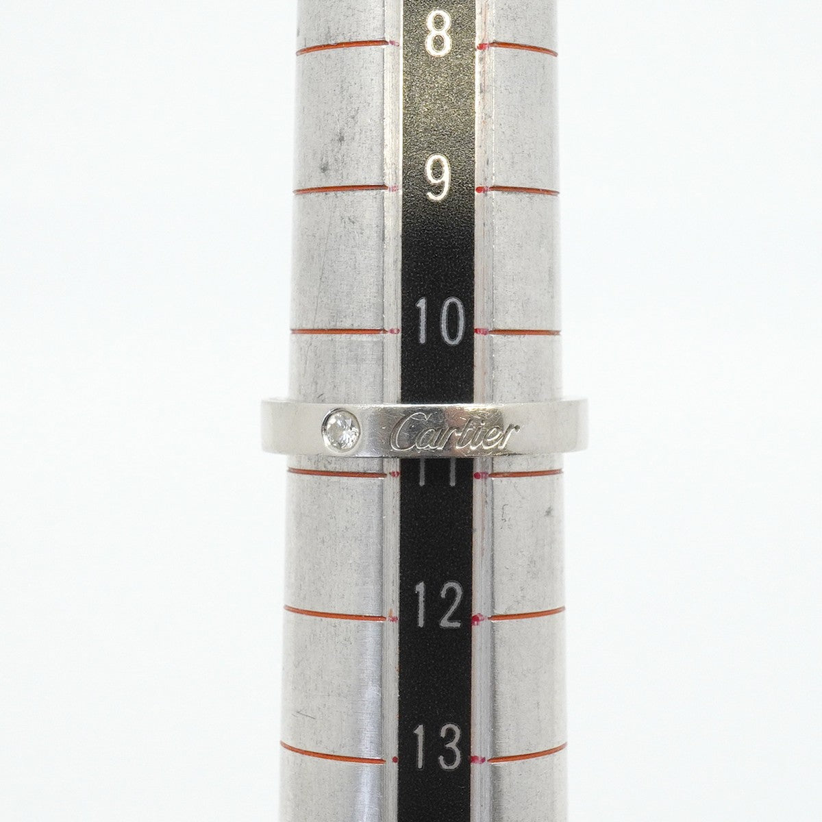 【6jfb0875】カルティエ リング Cドゥ 1PD Pt950 プラチナ ダイヤモンド ＃51【中古】レディース