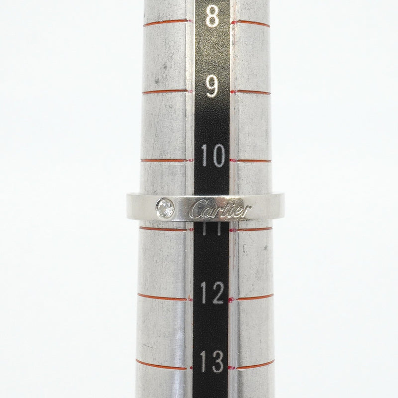 【6jfb0875】カルティエ リング Cドゥ 1PD Pt950 プラチナ ダイヤモンド ＃51【中古】レディース