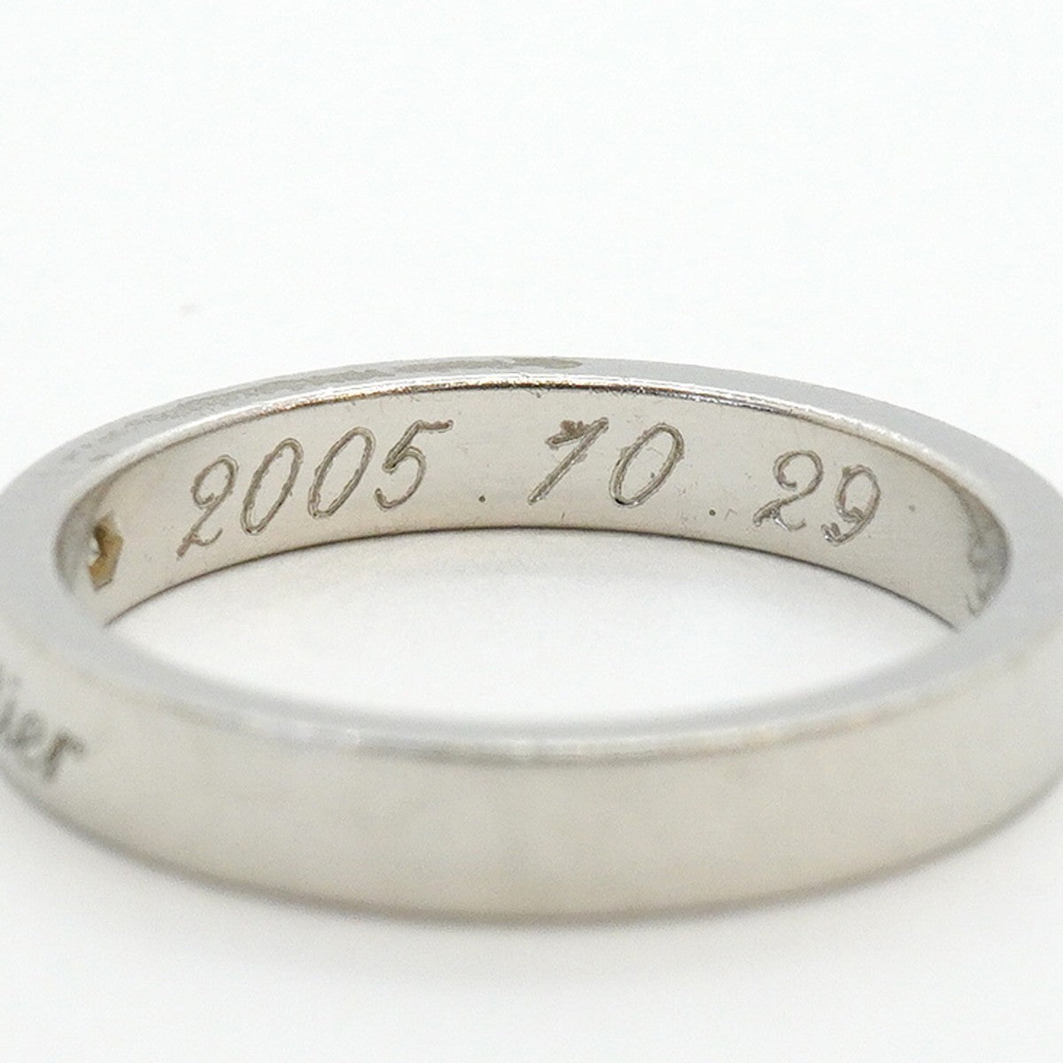 【6jfb0875】カルティエ リング Cドゥ 1PD Pt950 プラチナ ダイヤモンド ＃51【中古】レディース
