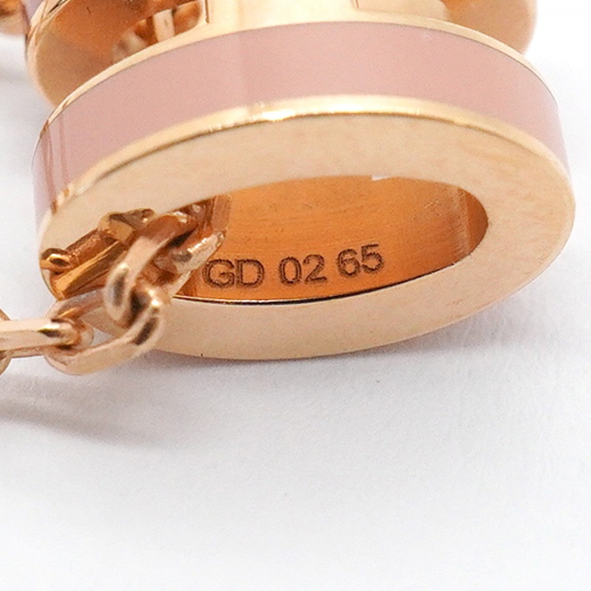 【6jfb0878-k】エルメス ネックレス ミニポップアッシュ/ロカバール GPメッキ ピンク ピンクゴールド【中古】レディース