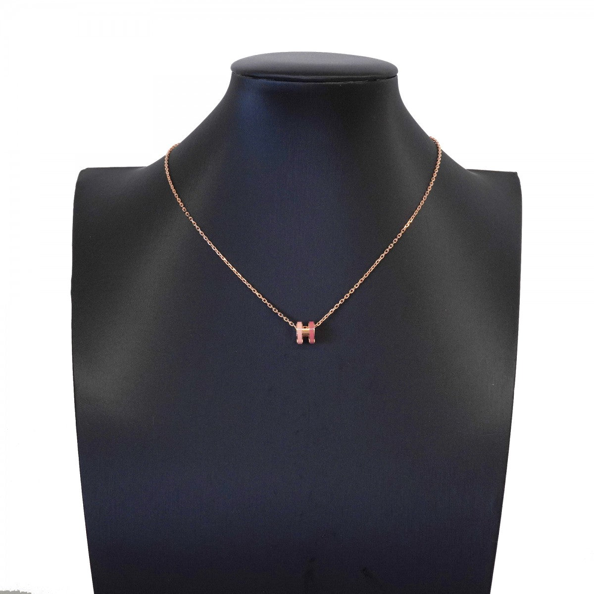 【6jfb0878-k】エルメス ネックレス ミニポップアッシュ/ロカバール GPメッキ ピンク ピンクゴールド【中古】レディース