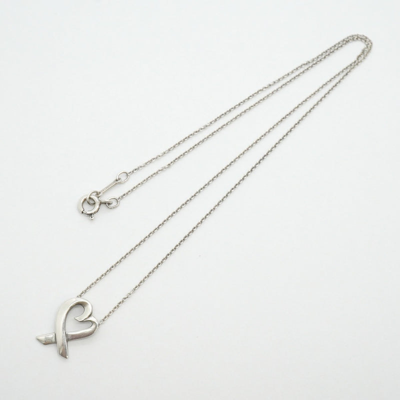 【6jfb0879-k】ティファニー ネックレス ラビングハート シルバー925【中古】レディース