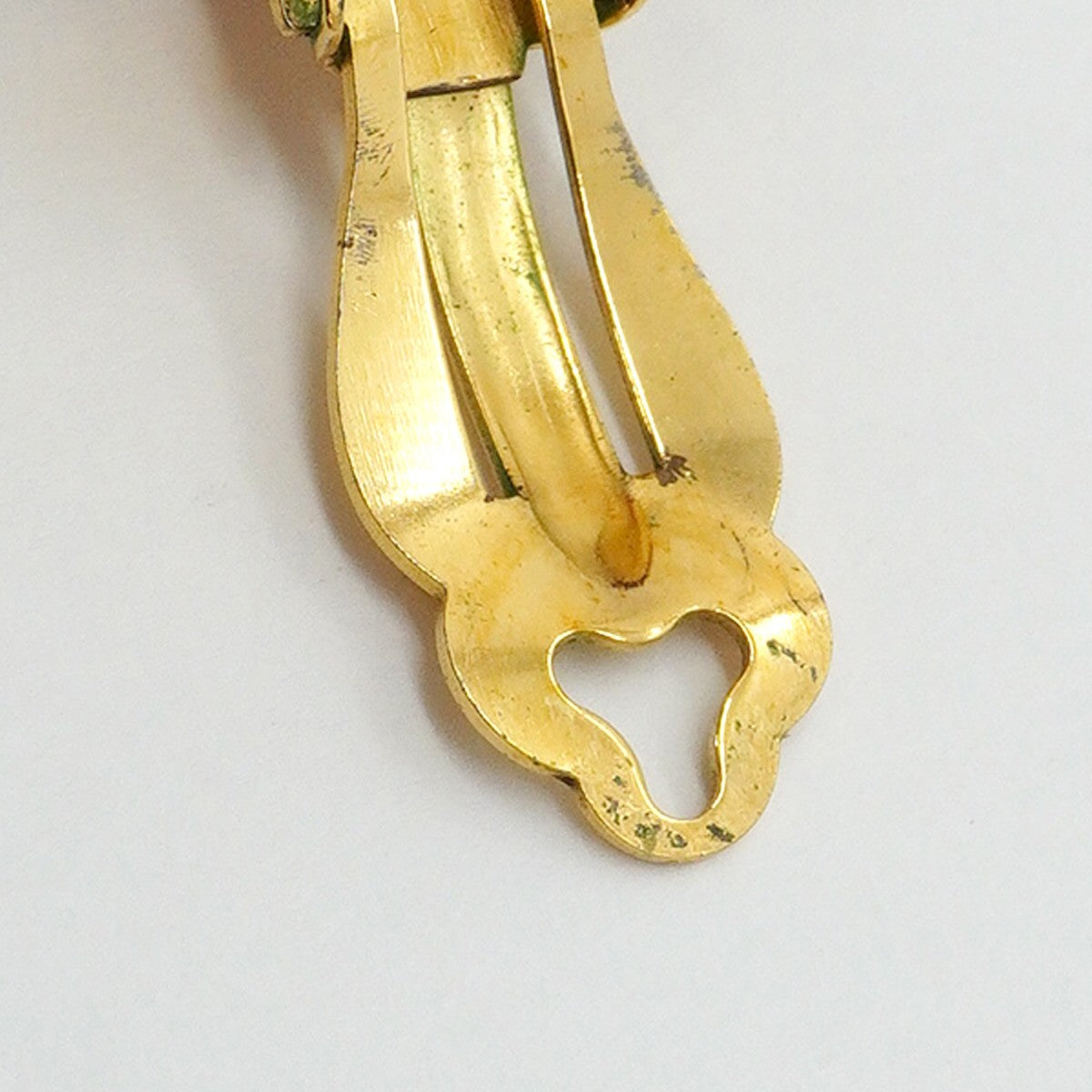 【6jfb0880-k】シャネル イヤリング ヴィンテージ ココマーク 丸型 サークル GPメッキ ゴールド ブラウン【中古】レディース