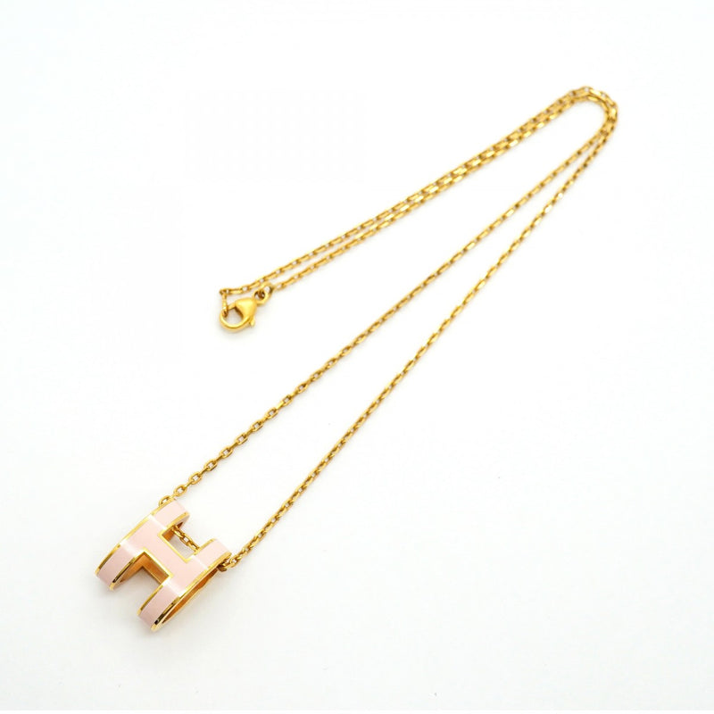 【6jfb0884-k】エルメス ネックレス ポップアッシュ GPメッキ ゴールド ピンク【中古】レディース