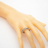 【6jfb0887】ティファニー リング ハードウェア/スモールリンク K18WG ホワイトゴールド ダイヤモンド 0.26ct 10号【中古】レディース