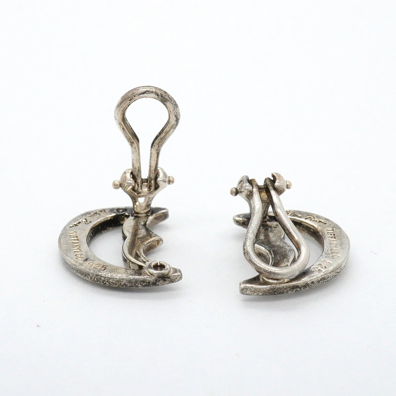 【6jfb0893】ティファニー イヤリング クレセントムーン シルバー925【中古】レディース