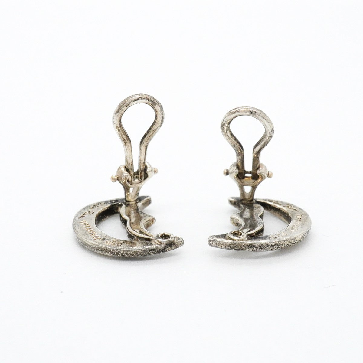 【6jfb0893】ティファニー イヤリング クレセントムーン シルバー925【中古】レディース
