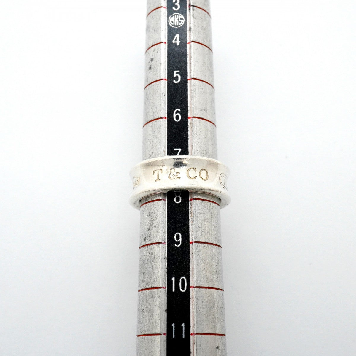 【6jfb0898】ティファニー リング ナロー シルバー925 7.5号【中古】レディース