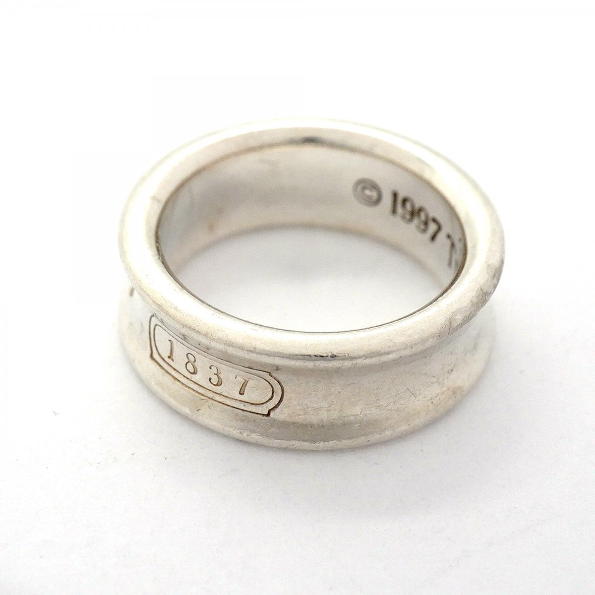 【6jfb0898】ティファニー リング ナロー シルバー925 7.5号【中古】レディース