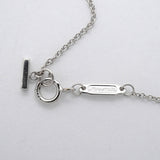 【6jfb0901】ティファニー ネックレス Tスマイル スモール K18WG ホワイトゴールド【中古】レディース