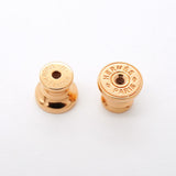【6jfb0908-k】エルメス ピアス ミニポップアッシュ GPメッキ ブラック ピンクゴールド【中古】レディース