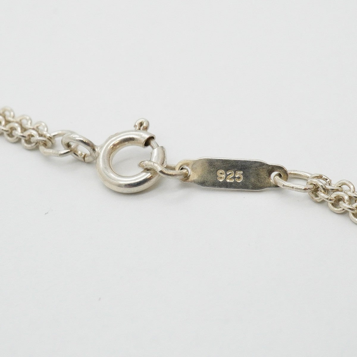 【6jfb0912-k】ティファニー ネックレス インフィニティ ダブルチェーン シルバー925【中古】レディース