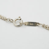 【6jfb0912-k】ティファニー ネックレス インフィニティ ダブルチェーン シルバー925【中古】レディース