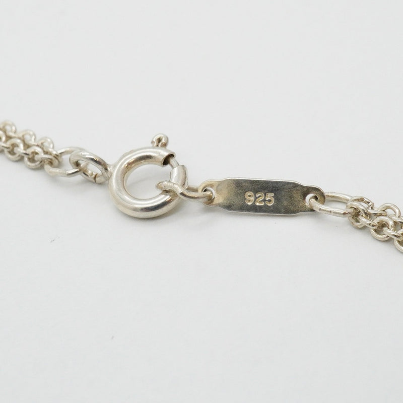 【6jfb0912-k】ティファニー ネックレス インフィニティ ダブルチェーン シルバー925【中古】レディース