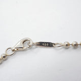 【6jfb0913-k】ティファニー ネックレス アトラス プレート/ボールチェーン シルバー925【中古】レディース
