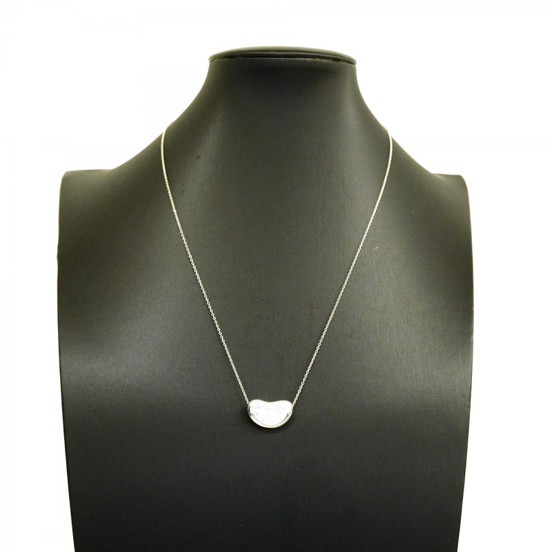 【6jfb0921-k】ティファニー ネックレス ビーン シルバー925【中古】レディース