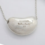 【6jfb0921-k】ティファニー ネックレス ビーン シルバー925【中古】レディース