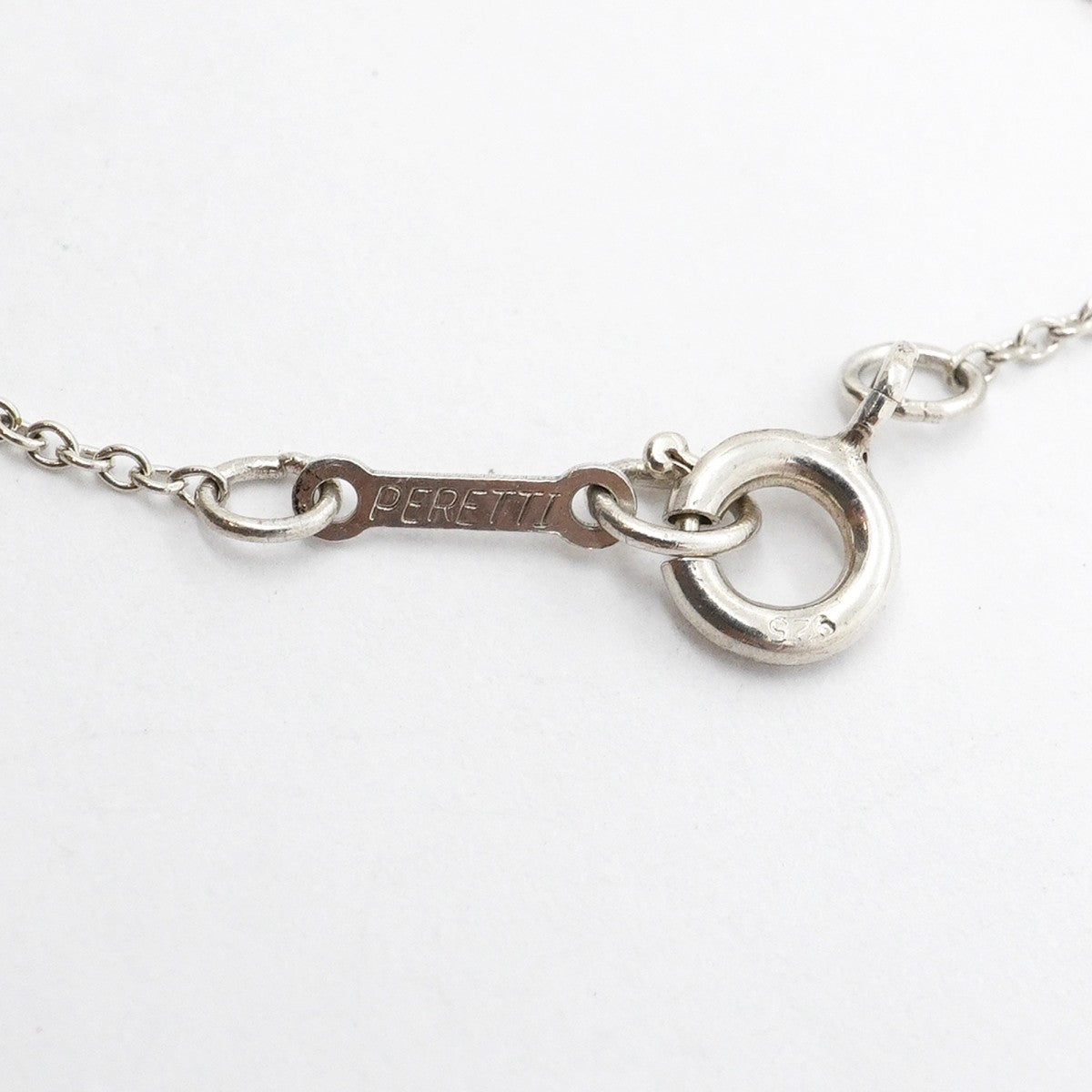 【6jfb0921-k】ティファニー ネックレス ビーン シルバー925【中古】レディース
