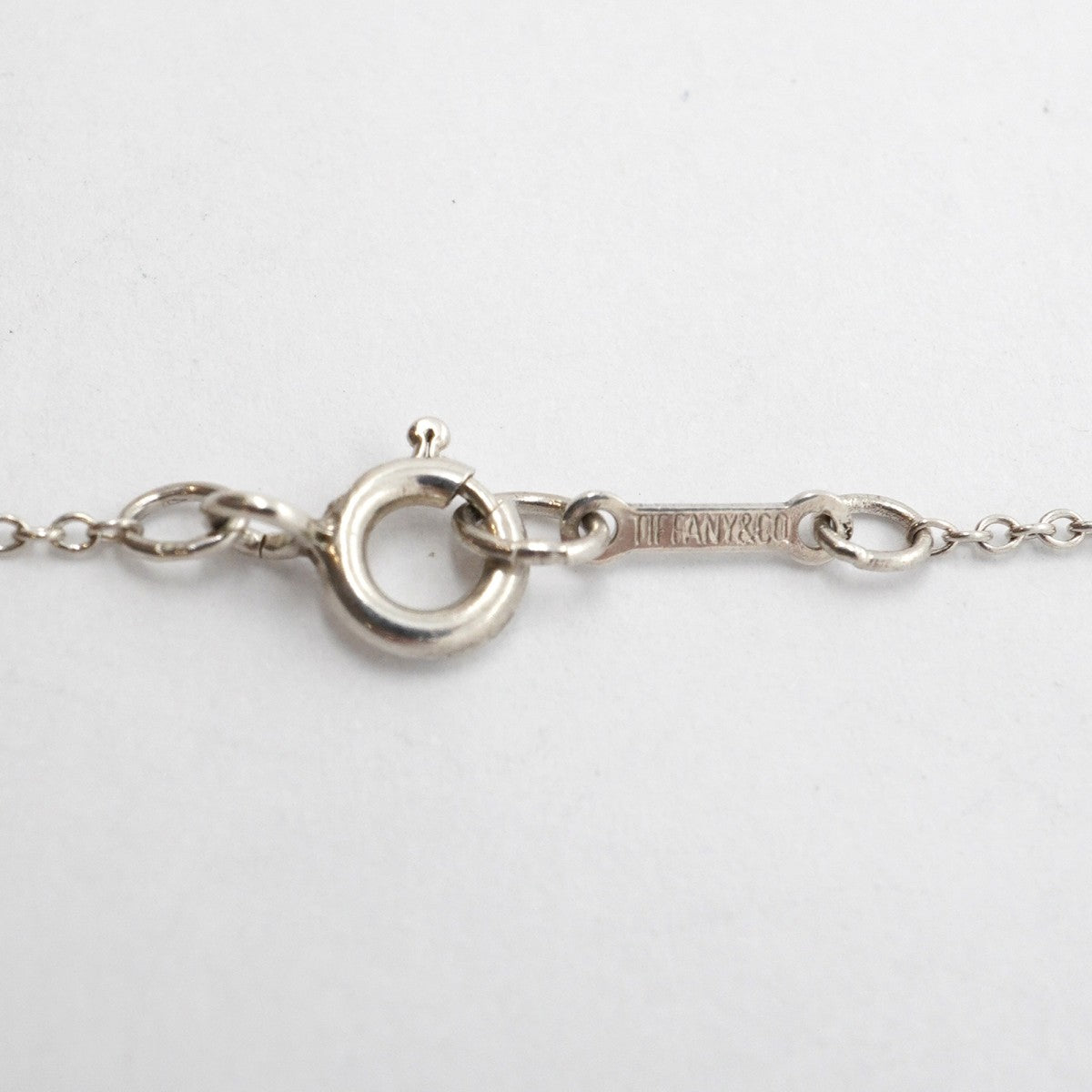 【6jfb0921-k】ティファニー ネックレス ビーン シルバー925【中古】レディース