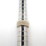 【6jfb0926-k】ティファニー リング サマセット/メッシュ シルバー925 14.5号【中古】レディース
