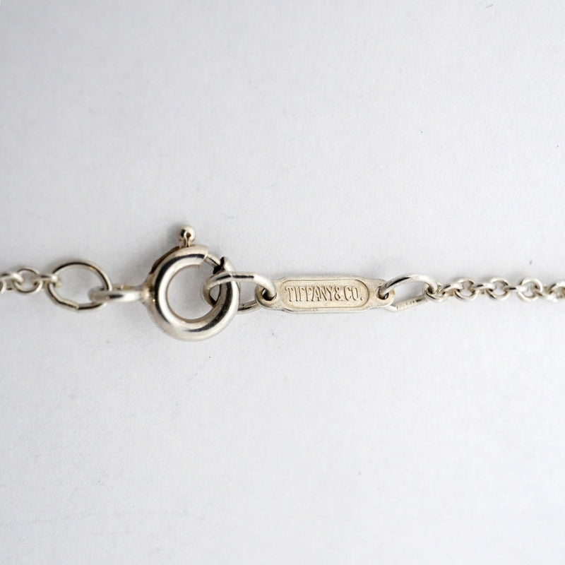【6jfb0932-k】ティファニー ネックレス シグネチャークロス K18YG イエローゴールド シルバー925【中古】レディース