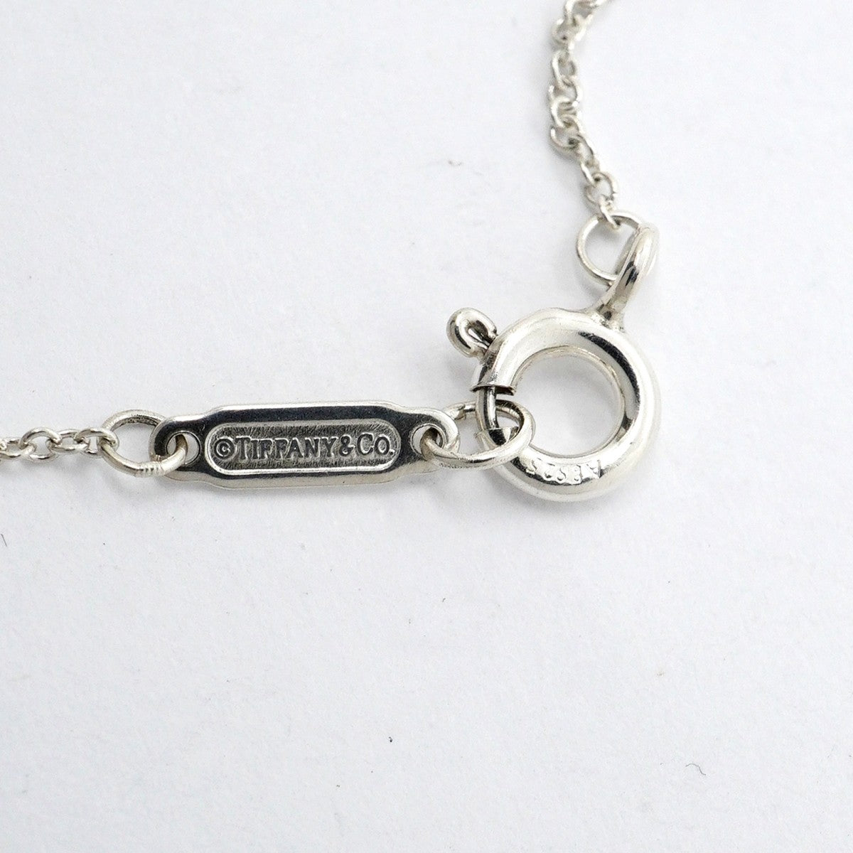 【6jfb0933-k】ティファニー ネックレス ダブルリターントゥハート シルバー925 ブルー【中古】レディース