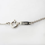 【6jfb0933-k】ティファニー ネックレス ダブルリターントゥハート シルバー925 ブルー【中古】レディース