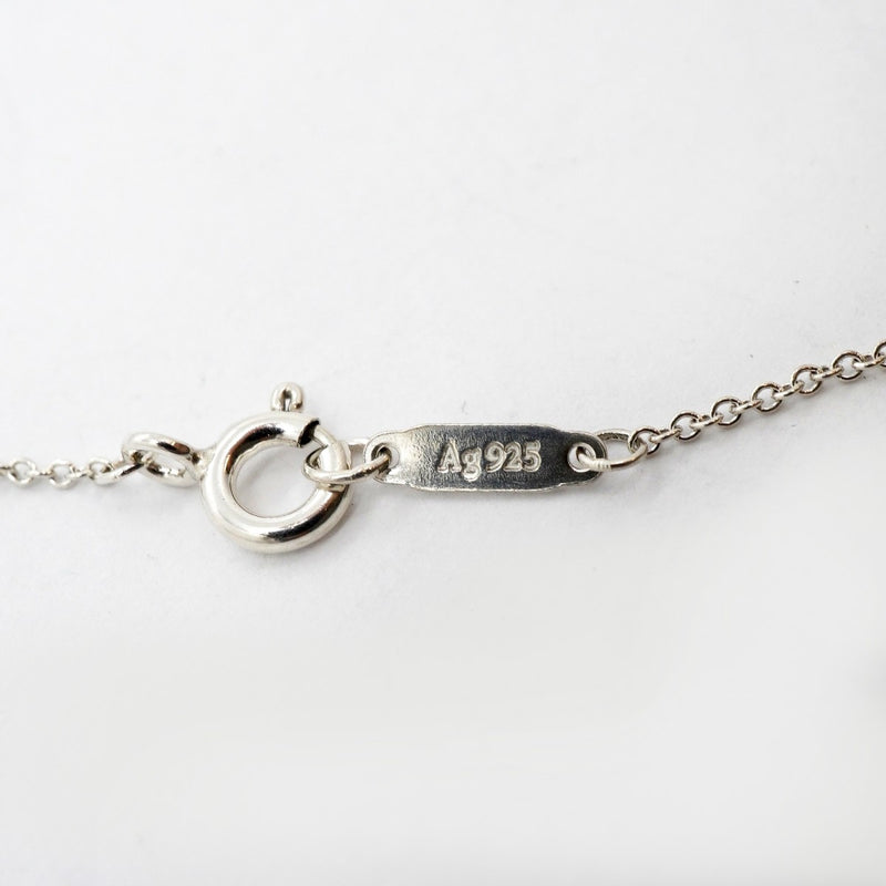 【6jfb0933-k】ティファニー ネックレス ダブルリターントゥハート シルバー925 ブルー【中古】レディース