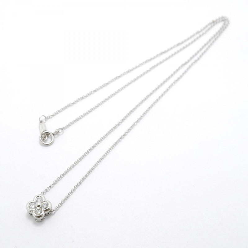 【6jfb0936】ティファニー ネックレス ベゼルセット 4PD Pt950 プラチナ ダイヤモンド【中古】レディース