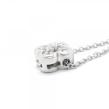 【6jfb0936】ティファニー ネックレス ベゼルセット 4PD Pt950 プラチナ ダイヤモンド【中古】レディース