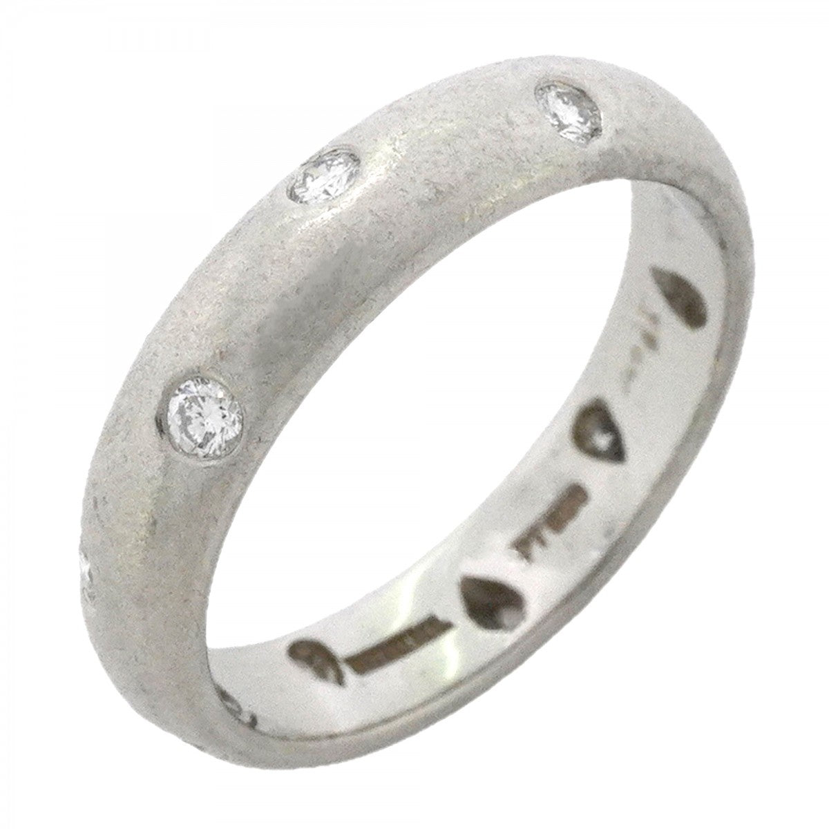 【6jfb0939】ティファニー リング ドッツ Pt950 プラチナ ダイヤモンド 11.5号【中古】レディース