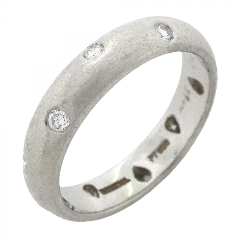 【6jfb0939】ティファニー リング ドッツ Pt950 プラチナ ダイヤモンド 11.5号【中古】レディース