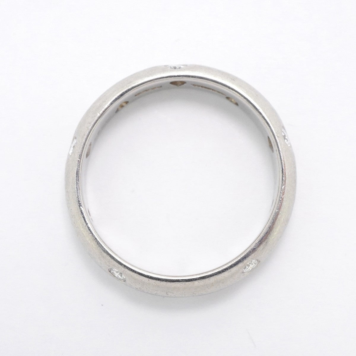 【6jfb0939】ティファニー リング ドッツ Pt950 プラチナ ダイヤモンド 11.5号【中古】レディース