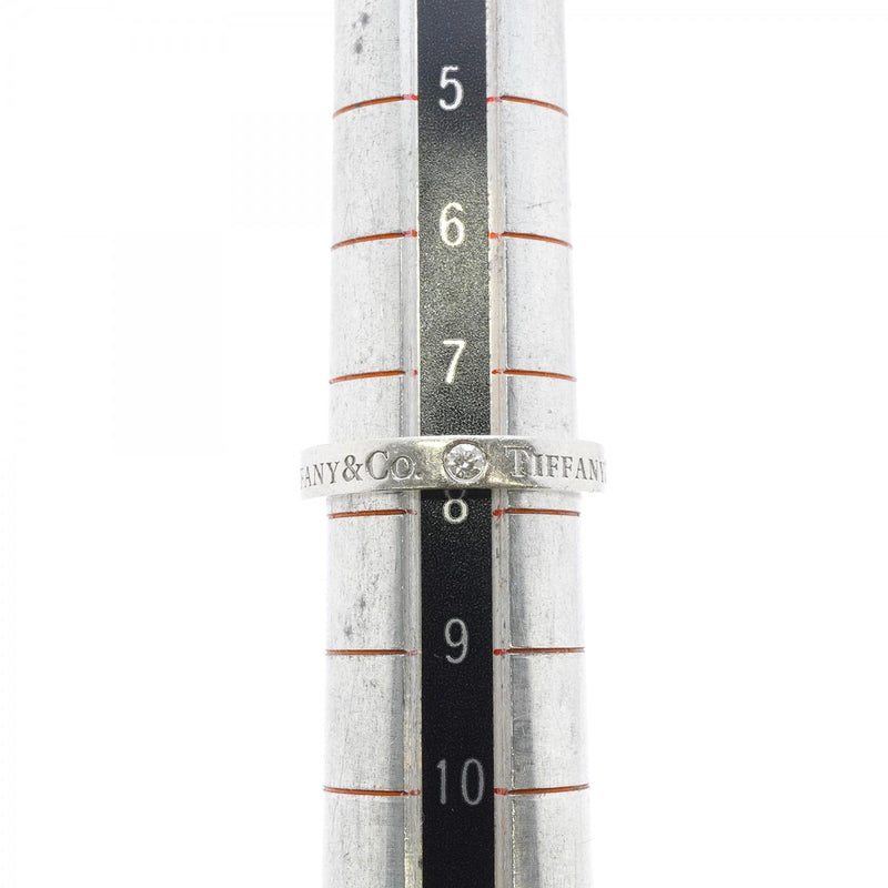 【6jfb0940】ティファニー リング フラットバンド 3PD Pt950 プラチナ ダイヤモンド 7.5号【中古】レディース