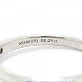 【6jfb0945】ティファニー リング ソリティア 1PD Pt950 プラチナ ダイヤモンド 0.24ct 11号【中古】レディース