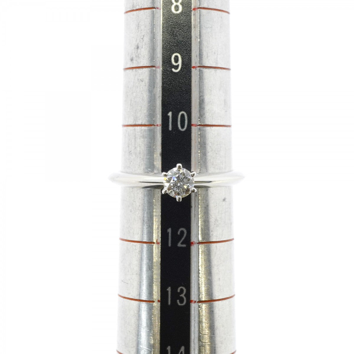 【6jfb0945】ティファニー リング ソリティア 1PD Pt950 プラチナ ダイヤモンド 0.24ct 11号【中古】レディース