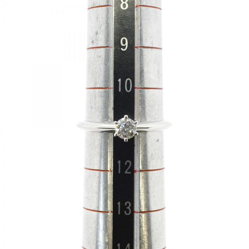 【6jfb0945】ティファニー リング ソリティア 1PD Pt950 プラチナ ダイヤモンド 0.24ct 11号【中古】レディース