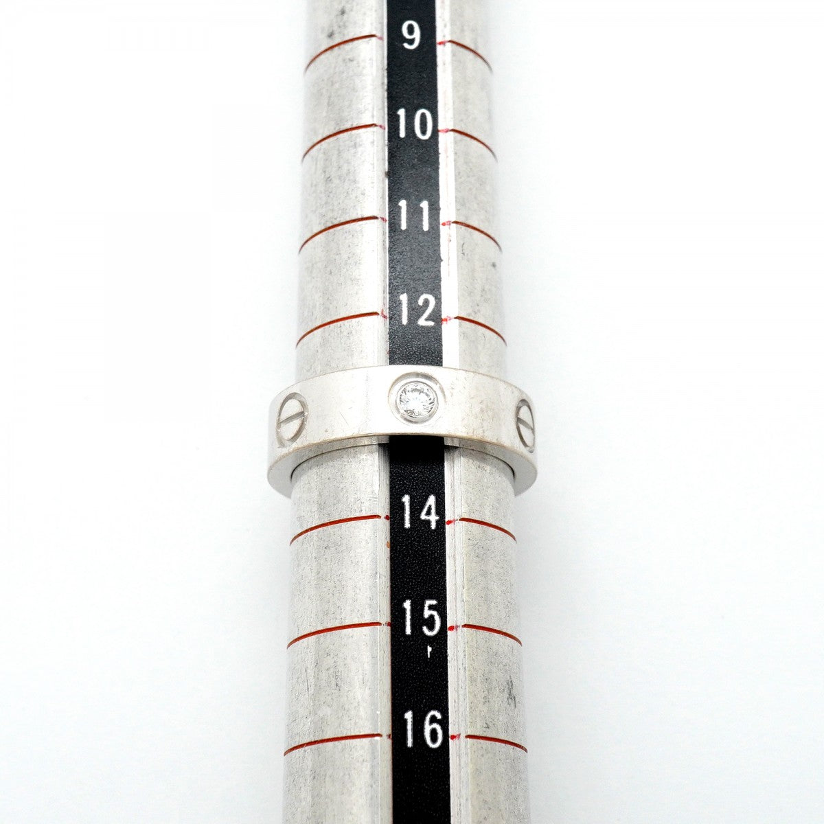 【6jfb0948】カルティエ リング ラブ 3PD K18WG ホワイトゴールド ダイヤモンド ＃53【中古】レディース