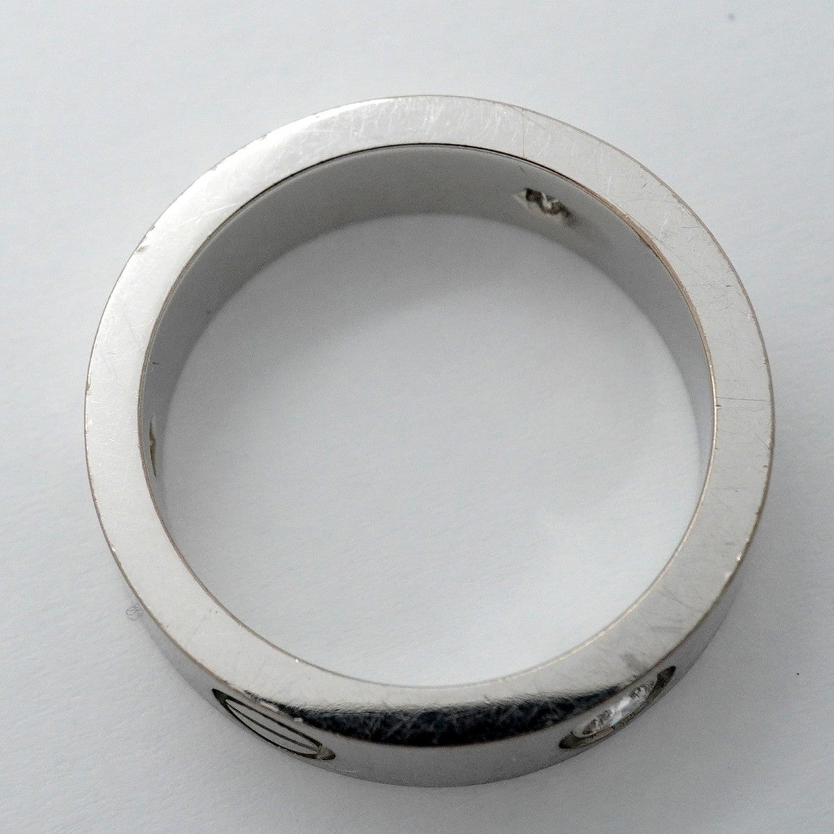 【6jfb0948】カルティエ リング ラブ 3PD K18WG ホワイトゴールド ダイヤモンド ＃53【中古】レディース